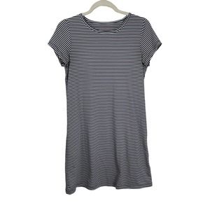Vineyard Vines Navy Blue White Striped Sankaty Madaket Tee Dress Womens XS